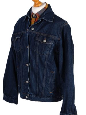 Vintage Vicky Trucker Denim Jacket XL Navy -DJ1439-81163