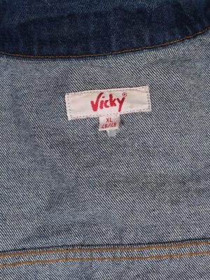 Vintage Vicky Trucker Denim Jacket XL Navy -DJ1439-81166