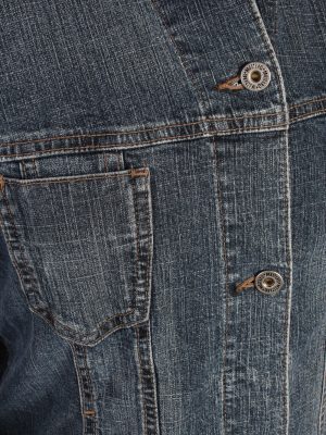 Vintage Mustang Light Trucker Denim Jacket L Navy -DJ1443-81185