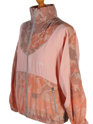 Vintage Authentic Klein Printed Shell Tracksuit Top M Baby Pink -SW1883-81049