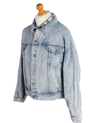 Vintage Mustang Remake Moods of Darth Vader Printed Denim Jacket XL Blue -DJ1460-82709