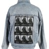Vintage Mustang Remake Moods of Darth Vader Printed Denim Jacket XL Blue -DJ1460-0
