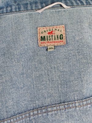 Vintage Mustang Remake Moods of Darth Vader Printed Denim Jacket XL Blue -DJ1460-82711