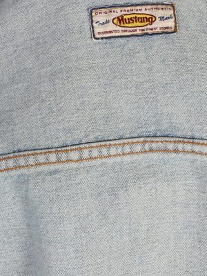 Vintage Mustang Remake Arrival Printed Denim Jacket XL Blue -DJ1464-82743