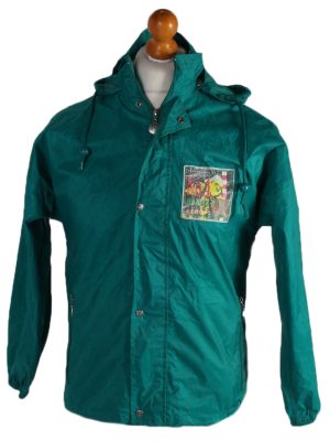 Vintage Jeantex Streetball Sports Raincoat Green RC312-0
