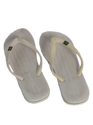 Vintage Ipanema Brasil Logo Flip Flop E41/42 USA7/8 White S338-83712