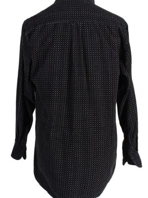 Vintage Canda Fashion Pattern Design Shirt M Navy SH3303-82305