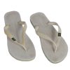 Vintage Ipanema Brasil Logo Flip Flop E41/42 USA7/8 White S338-0