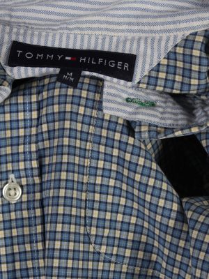 Vintage Tommy Hilfiger Short Sleeve Shirt M Multi SH3332-85582