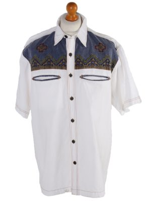 Vintage John F Gee Short Sleeve Shirt XL Multi SH3340-0