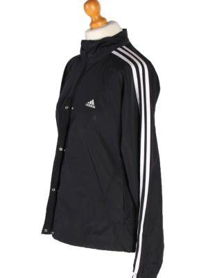 Vintage Adidas 3 Stripe Tracsuit Top L Black -SW1921-92693