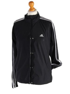 Vintage Adidas 3 Stripe Tracsuit Top L Black -SW1921-0