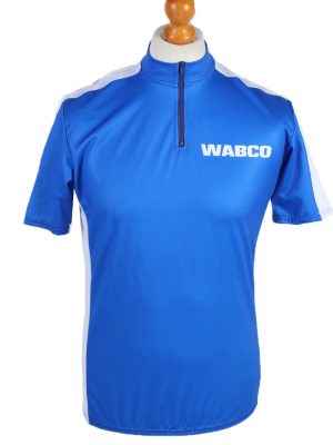 Vintage Wabco World of Textile Short Sleeve L Blue CW0600-0
