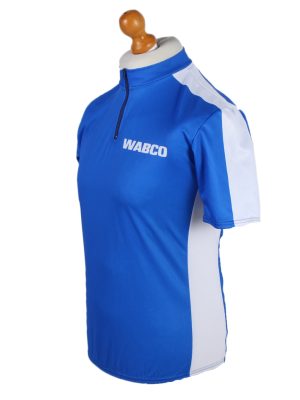 Vintage Wabco World of Textile Short Sleeve L Blue CW0600-88483