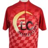 Vintage Balance Cycling Short Sleeve Bicycle Jersey Racing L Red CW0638-0