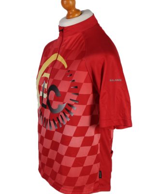 Vintage Balance Cycling Short Sleeve Bicycle Jersey Racing L Red CW0638-91350