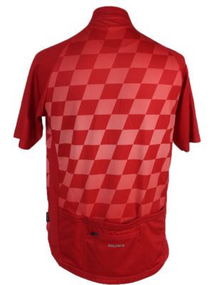 Vintage Balance Cycling Short Sleeve Bicycle Jersey Racing L Red CW0638-91351