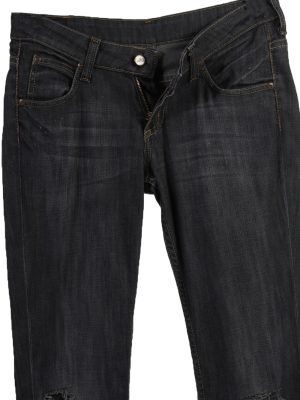 Vintage Lee Ripped Faded Women Jeans W27 33 Bluack J3402-87563