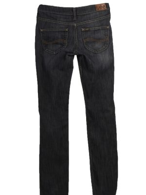 Vintage Lee Ripped Faded Women Jeans W27 33 Bluack J3402-87564