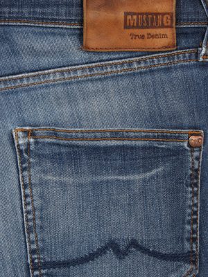 Vintage Mustang Vegas Skinny Ripped Faded Women Jeans W34 L31 Blue J3443-87496