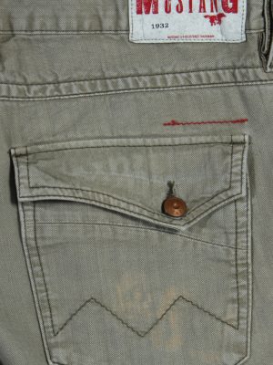 Vintage Mustang Ripped Faded Unisex Jeans W36 L33 Brown J3580-88659