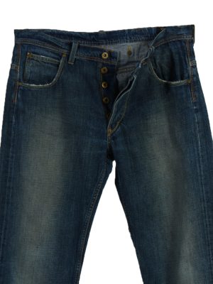 Vintage Lee Ripped Faded Unisex Jeans W32 L34 Blue J3590-88697