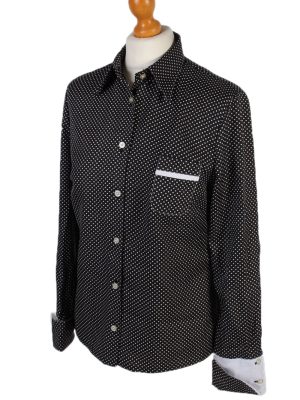 Vintage Unbranded Shirt Long Sleeve L/XL Black LB125-87797
