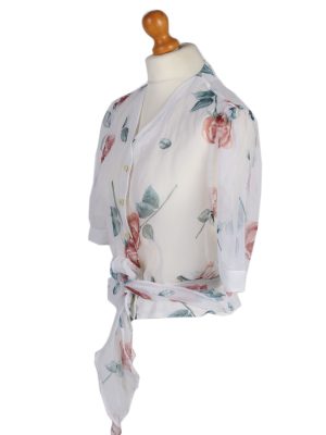 Vintage Cloe Shirt Short Sleeve L White LB141-87859