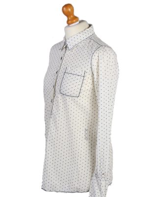 Vintage Heritage Hilfiger Denim Blouses Long Sleeve S White LB172-88311
