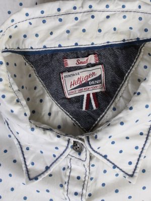 Vintage Heritage Hilfiger Denim Blouses Long Sleeve S White LB172-88313