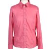 Vintage Dacron Shirt Long Sleeve L Pink LB175-0