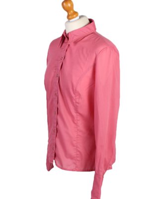 Vintage Dacron Shirt Long Sleeve L Pink LB175-88323