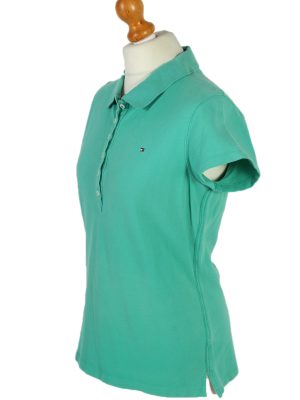 Vintage Tommy Hilfiger Polo Shirt Short Sleeve Tops L Mint -PT0995-89303