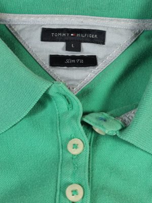 Vintage Tommy Hilfiger Polo Shirt Short Sleeve Tops L Mint -PT0995-89305