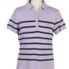 Vintage Tommy Hilfiger Polo Shirt Short Sleeve Tops L Lilac -PT0998-0
