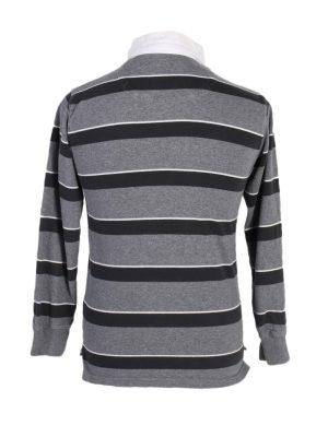 Vintage 77 Kids Rugby Sweatshirt Shirt Long Sleeve Tops XL Grey -PT1053-90587