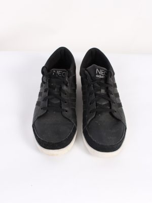 Vintage Adidas NEO Three Stripes Low Tops UK 9.5 Black S479-89780