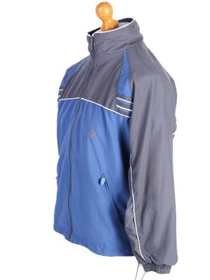 Vintage Adidas Three Stripes Tracksuit Top S Blue Grey -SW1990-86915