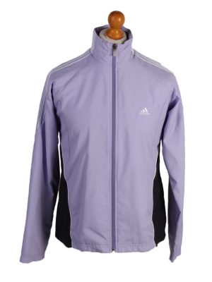 Vintage Adidas Three Stripes Tracksuit Top L Purple -SW2002-0