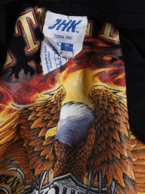 Vintage Wild Short Sleeve Shirt L Black TS181-90675