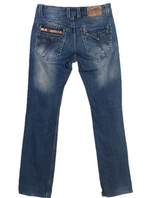 Vintage Kaporal Straight Leg Stone Washed Jeans W31 L33 Blue J3844-93720