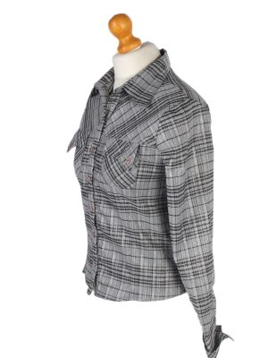 Vintage Comunanza Blouses Long Sleeve S Grey LB193-95216