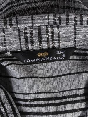 Vintage Comunanza Blouses Long Sleeve S Grey LB193-95218