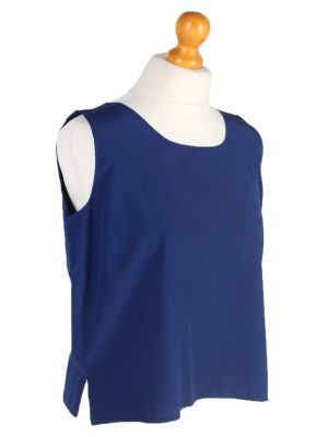 Vintage Unbranded Blouses Sleeveless L Navy LB198-95238