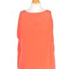 Vintage Unbranded Blouses Sleeveless L Coral LB205-0