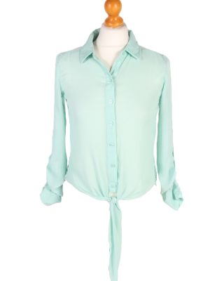 Vintage Candie's Shirt Long Sleeve XS Green LB213-0