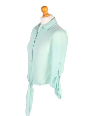 Vintage Candie's Shirt Long Sleeve XS Green LB213-95634