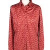 Vintage Unbranded Shirt Long Sleeve L Red LB225-0