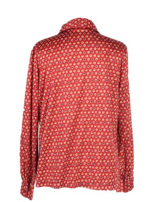 Vintage Unbranded Shirt Long Sleeve L Red LB225-95683