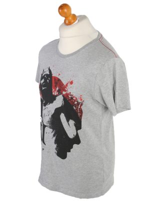 Vintage Marvel Short Sleeve Shirt L Gray TS232-92055